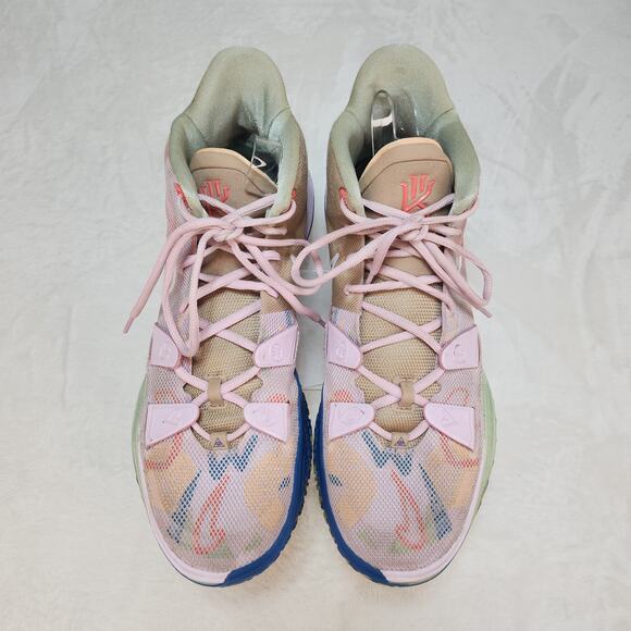 Nike Kyrie 7 1 World 1 People Mens 14 Regal Pink Basketball Pastel Embroidered - Picture 4 of 15